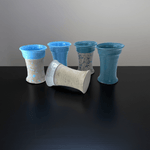 Blumenvase aus Keramik in V Form - BLV 13100 - 1 - Blumenvase
